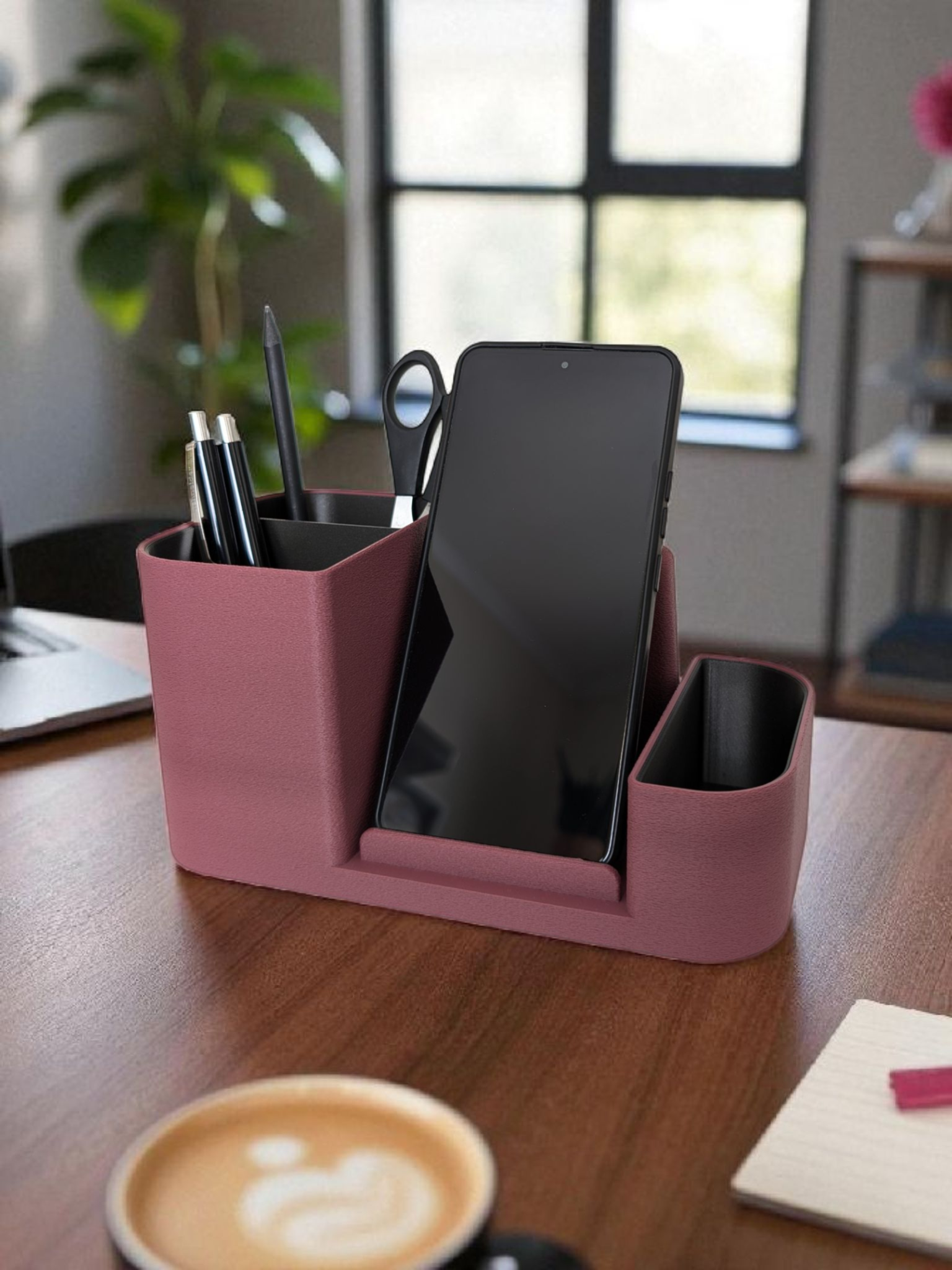 Office Organizer with Smartphone Holder - View 1